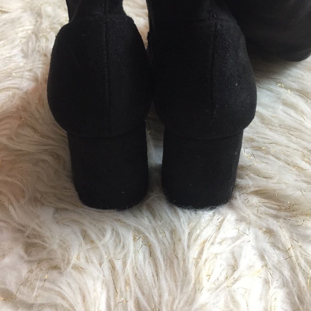 Lulus Tahlia Black Suede Over The Knee Boots - Picture 6 of 6